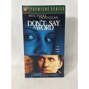 Don’t Say A Word Premiere Series VHS Tape 2001 - Michael Douglas